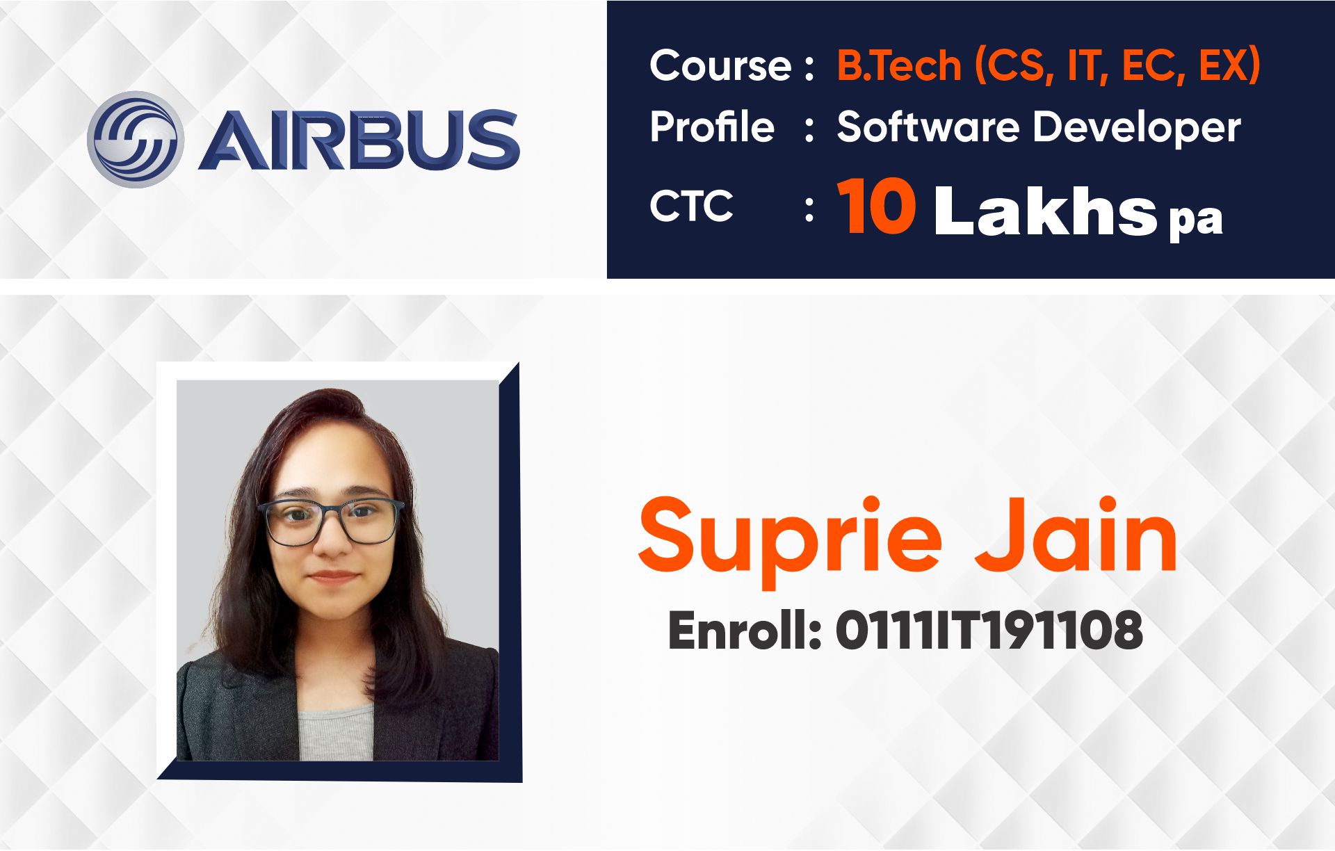 Placed in - AIRBUS- CTC-16 LPA